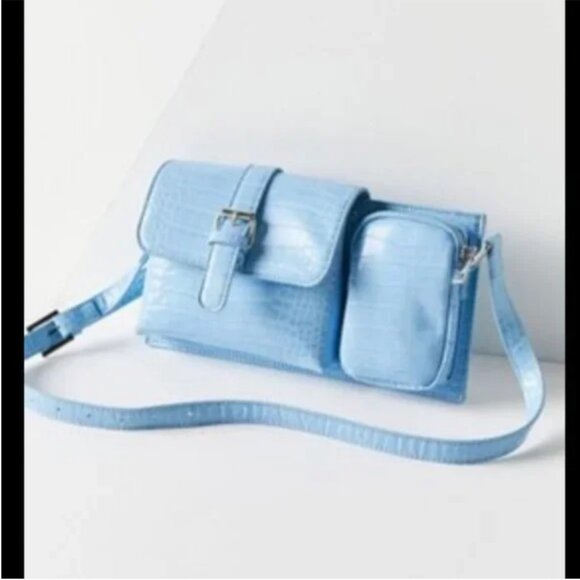 ⭐️ Dahlila Baguette Hipster Snake Python Hippie Boho Peasant Tiktok Bag Purse - Picture 1 of 3